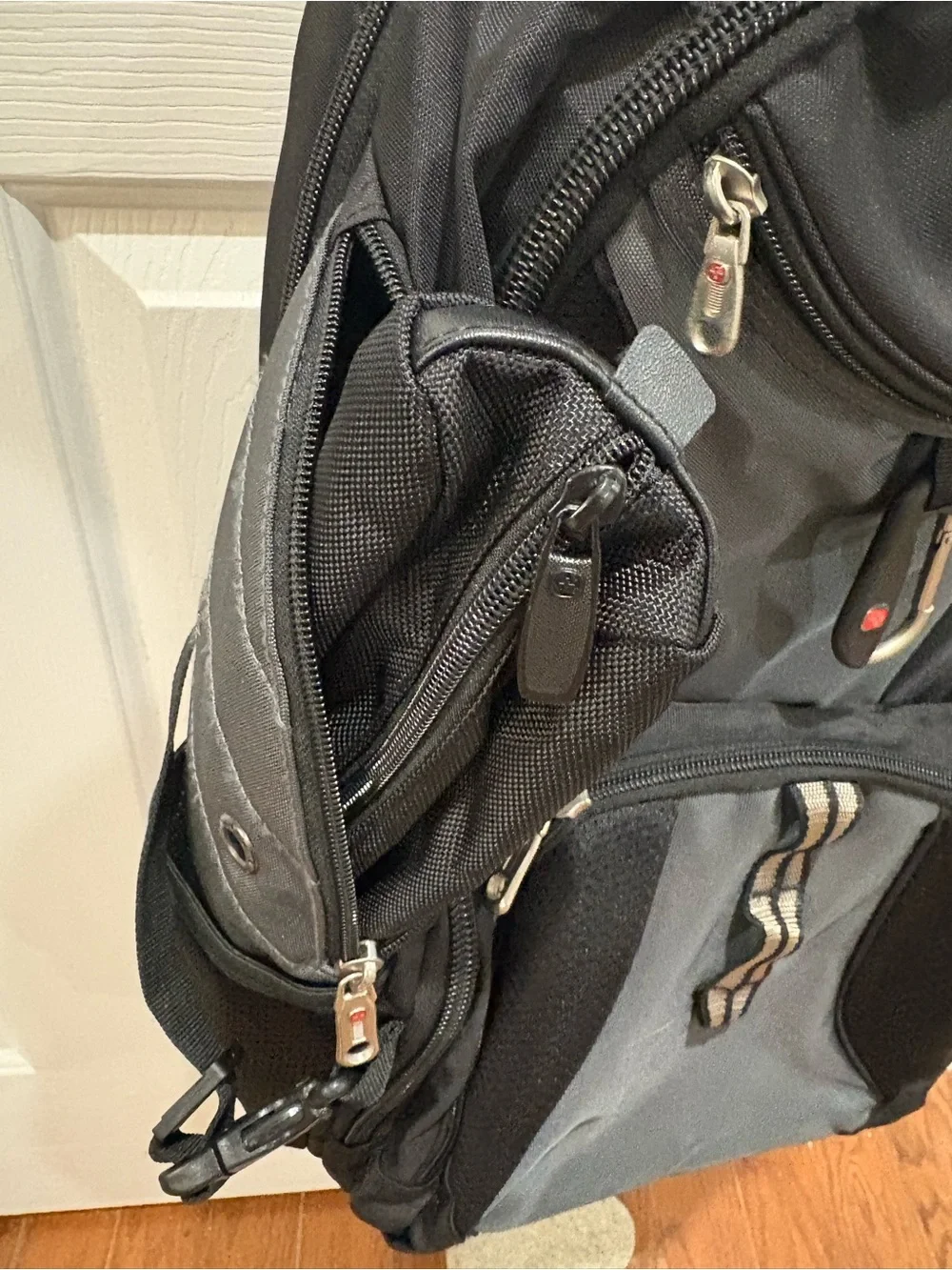 SwissGear Black and Gray Laptop Backpack with Organizer